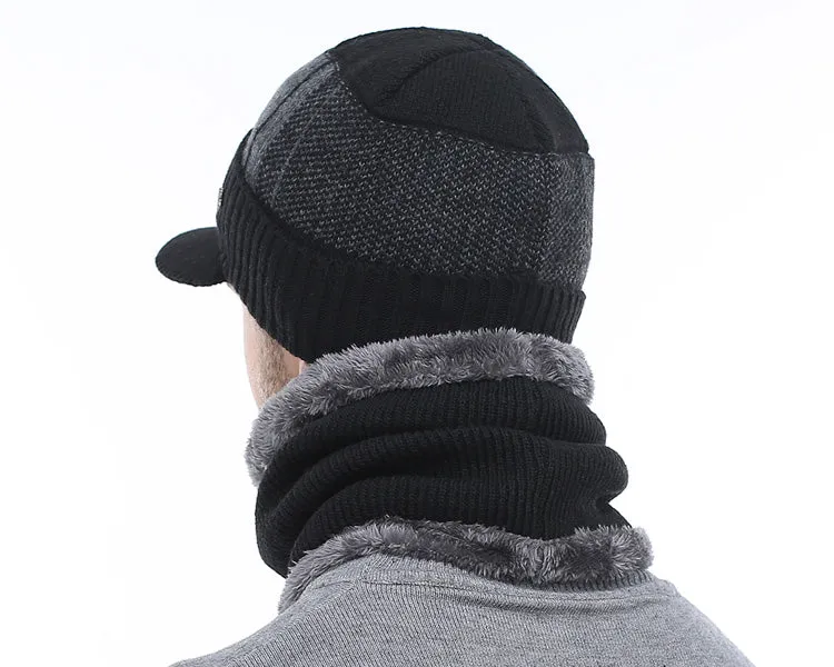 Men's Winter Beanie Hat or Neck Scarf Tube