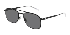 Montblanc Men's 55mm Black Grey Sunglasses MB0143S-001-55