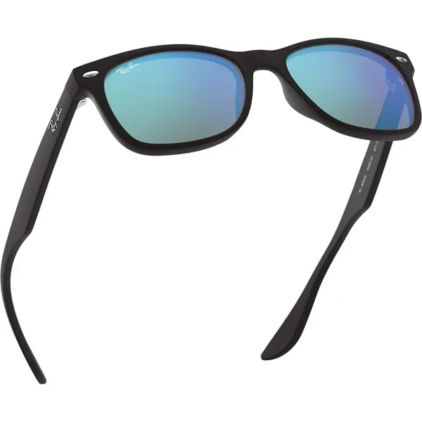 New Wayfarer Junior M - Matte Black/Blue Mirror