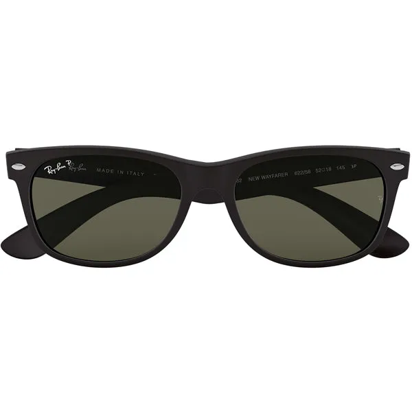 New Wayfarer - Rubber Black/Polarized Green