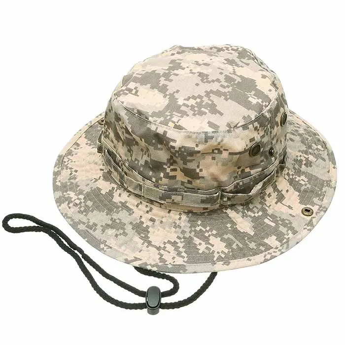 Newhattan  Cotton Camo Safari Bucket hats Foldable Unisex