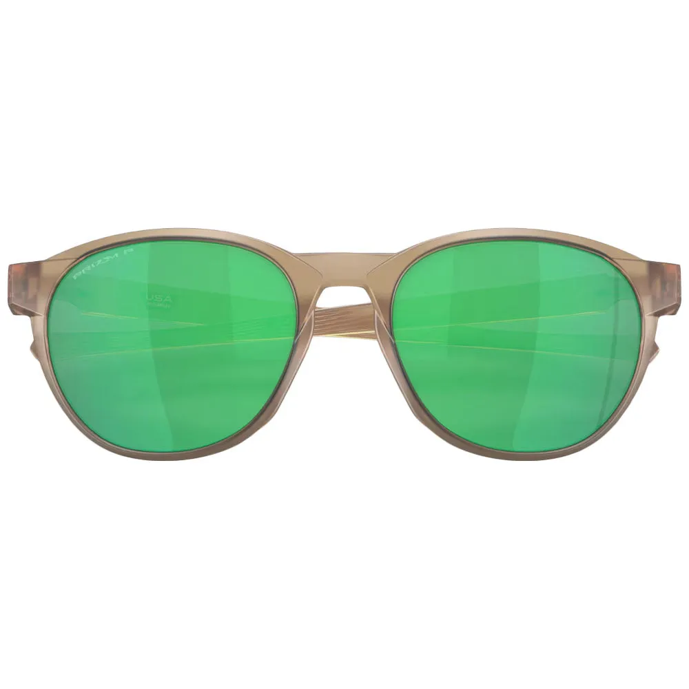 Oakley OO9126-0554 Men's OO9126 Reedmace Round Sunglasses, Matte Sepia Prizm Jade