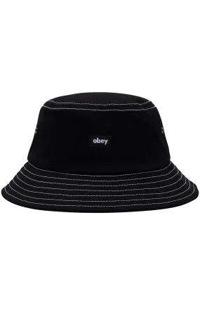 Obey Twill Bucket Hat - Black with Contrast Stitching