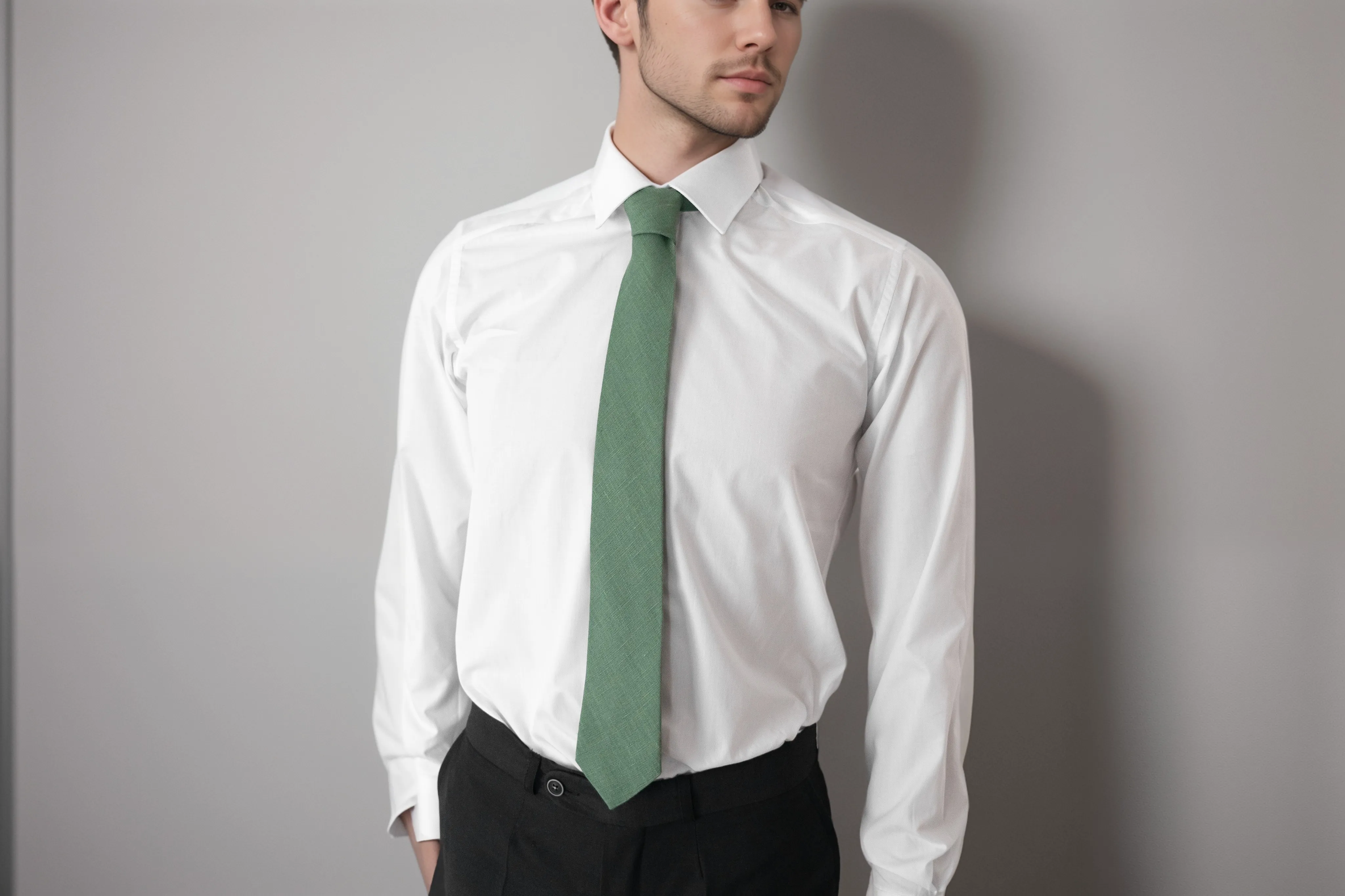 Olive Men's Neckties for Weddings - Elevate Your Style with Groomsmen Ties and More!