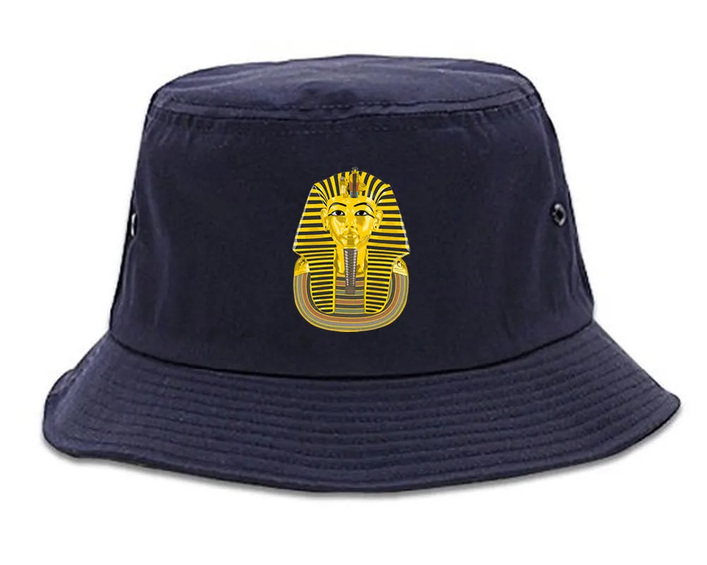 Pharaoh Egypt Gold Egyptian Head Bucket Hat