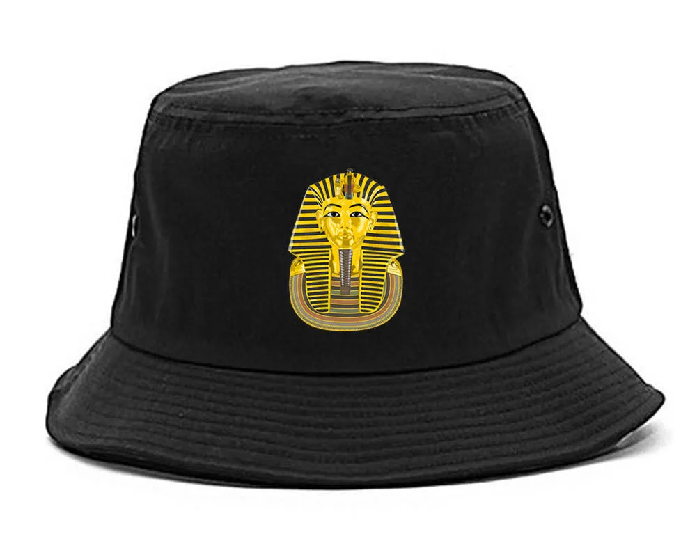 Pharaoh Egypt Gold Egyptian Head Bucket Hat