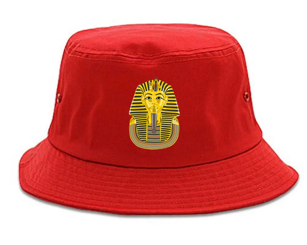 Pharaoh Egypt Gold Egyptian Head Bucket Hat