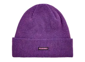 Pleasures Impact Logo Beanie in Purple