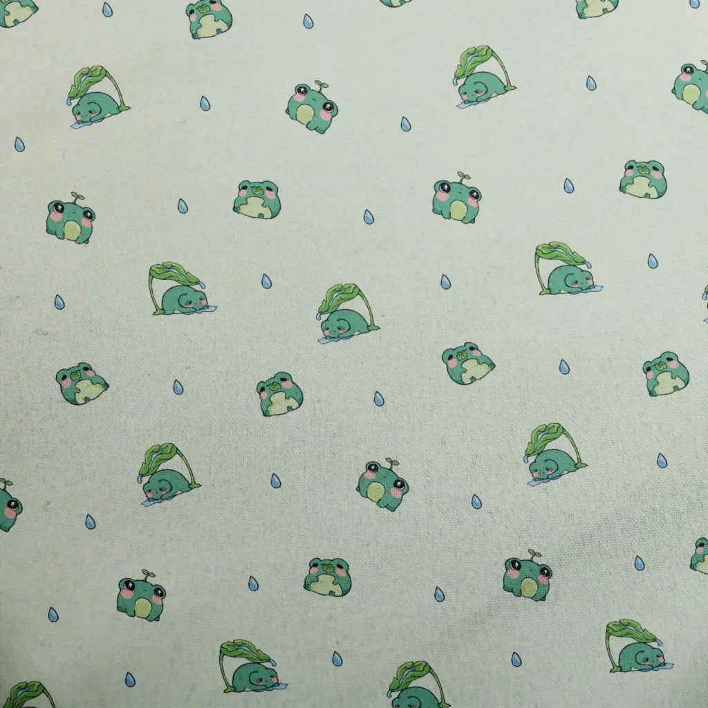 Raining Frogs Pastel Green Bucket Hat