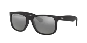 RAY BAN JUSTIN RUBBER BLACK | GREY MIRROR