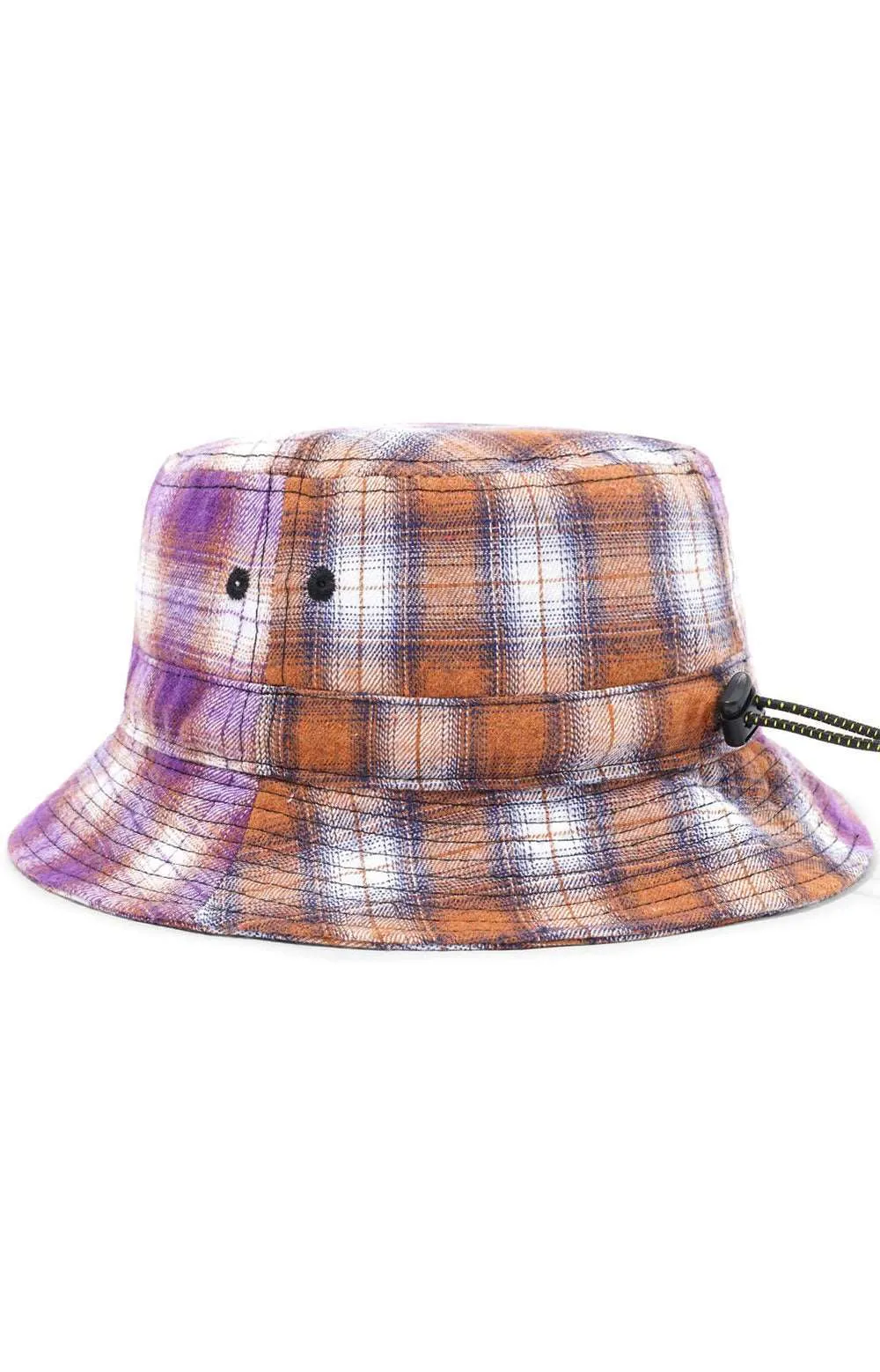 Reversible Patchwork Plaid Bucket Hat