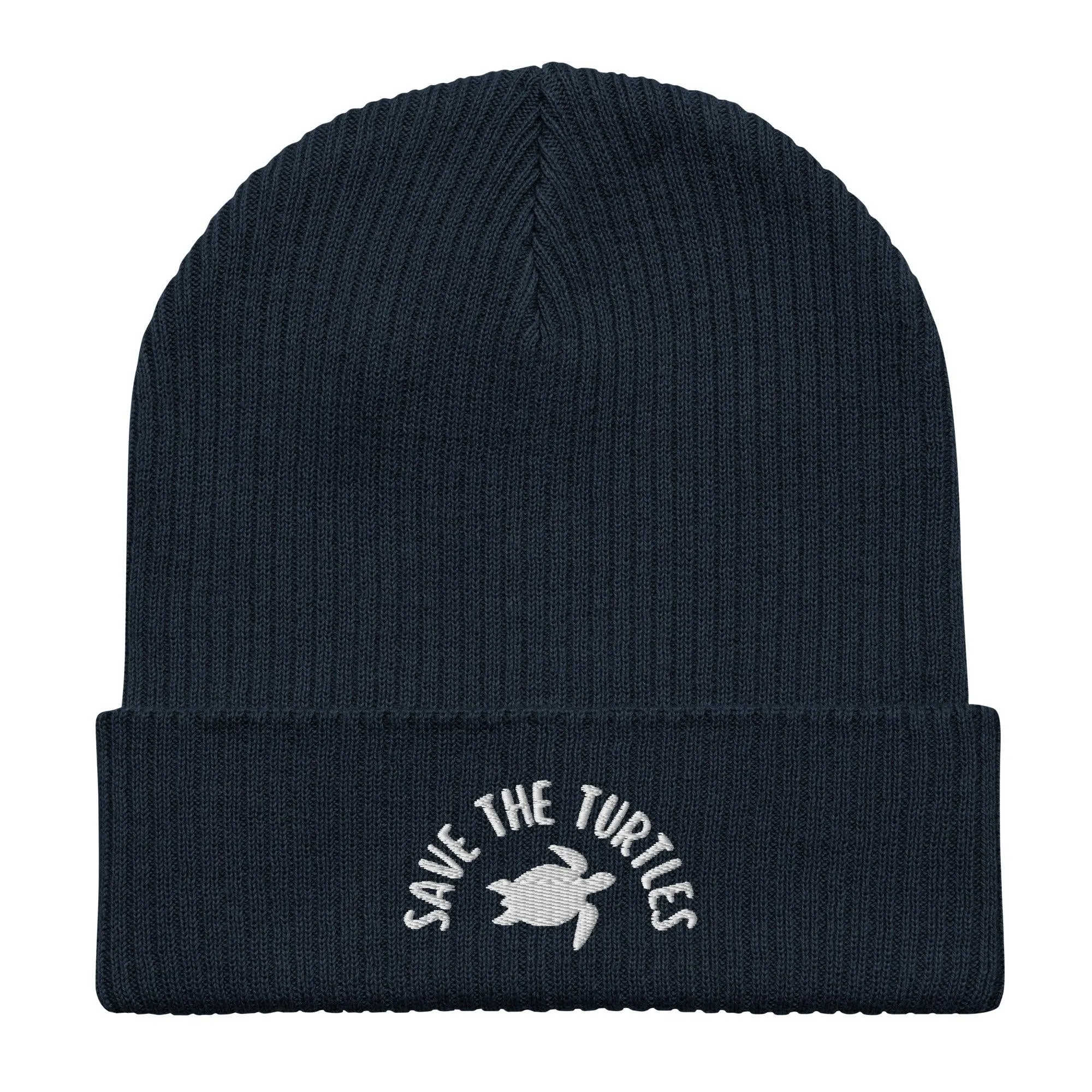 Save The Turtles Organic Beanie