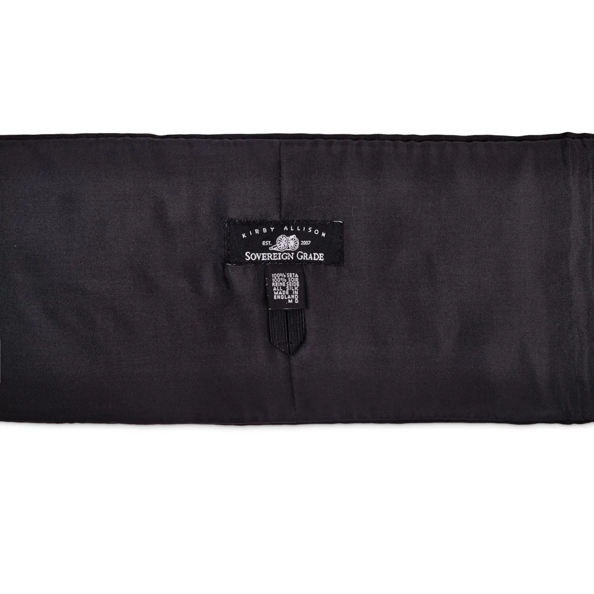 Sovereign Grade Black Satin Cummerbund