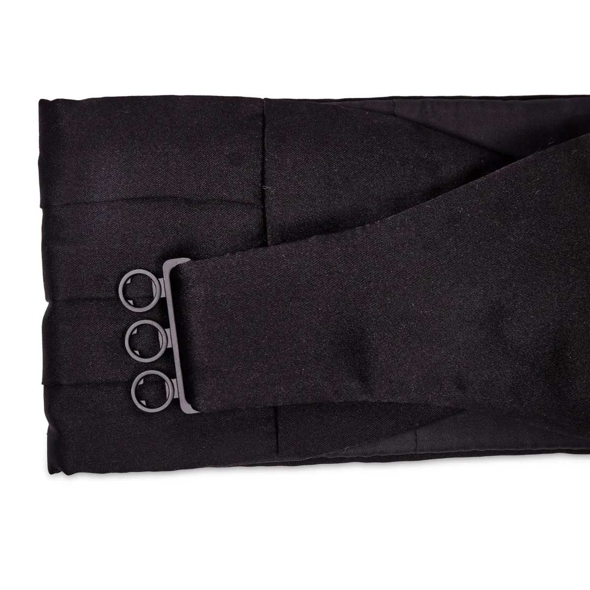 Sovereign Grade Black Satin Cummerbund