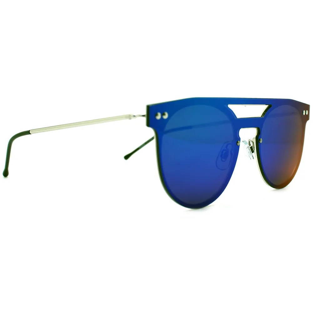 Spitfire Prime Sunglasses in Silver/Green