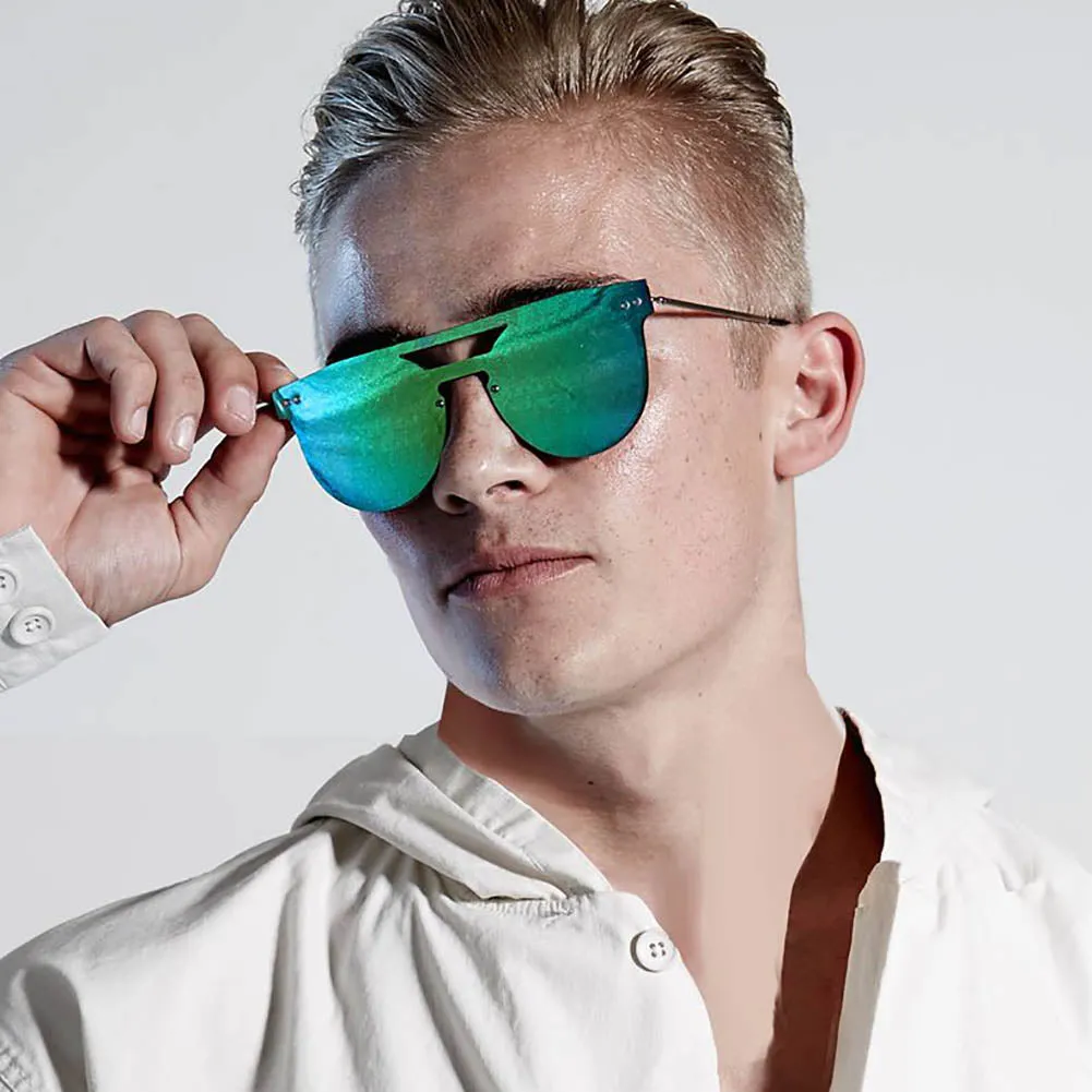 Spitfire Prime Sunglasses in Silver/Green