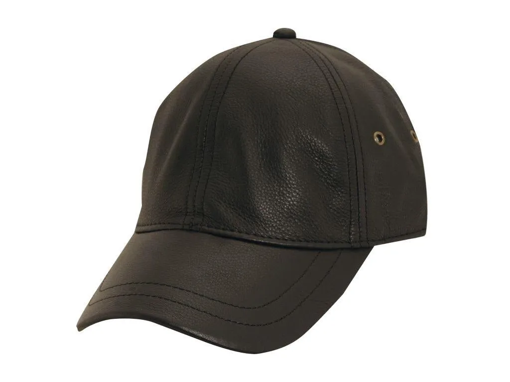 Stetson Peyton Unstructured Oily Timber Leather Baseball Cap