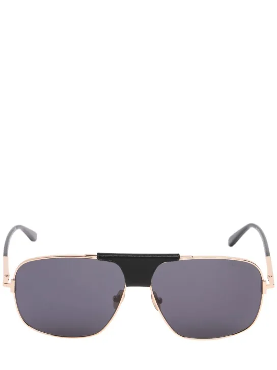 Tom Ford   Tex Aviator metal sunglasses 