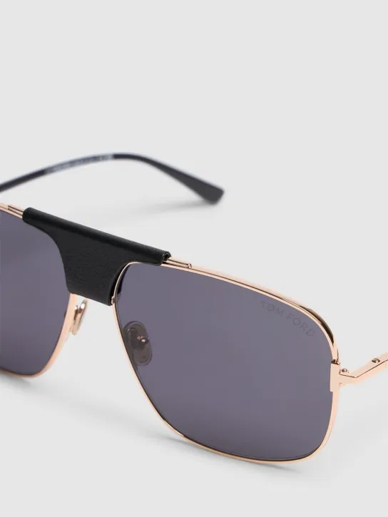 Tom Ford   Tex Aviator metal sunglasses 