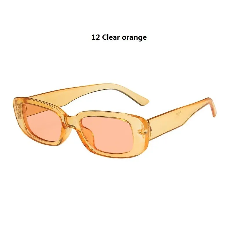 Vintege Square Small Sunglasses Women Men Rectangle Brand Designer Sun Glasses Female Shades For Oculos Lunette De Soleil Femm