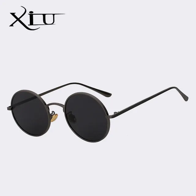 Xiu Xiu Brand Men's Round Red Sunglasses Women