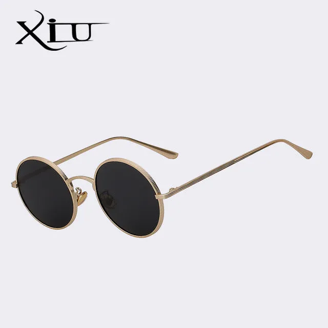 Xiu Xiu Brand Men's Round Red Sunglasses Women