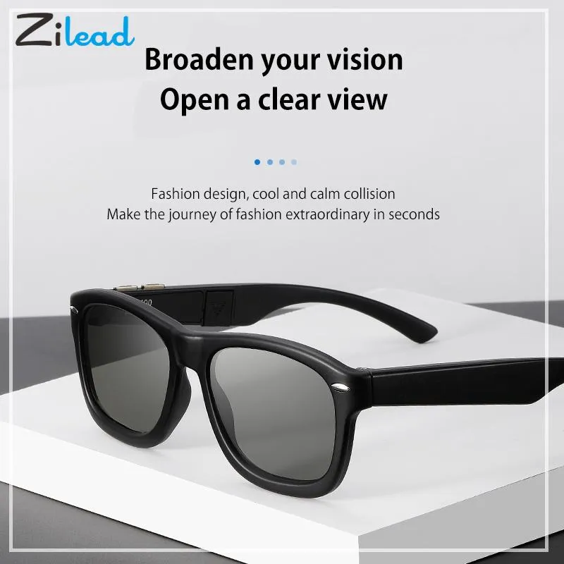 Zilead 7-level Adjustable Tint Changing Sunglasses Polarized Smart Glasses